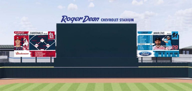 New Roger Dean Chevrolet Stadium scoreboards on tap for 2022 - Spring Training Online